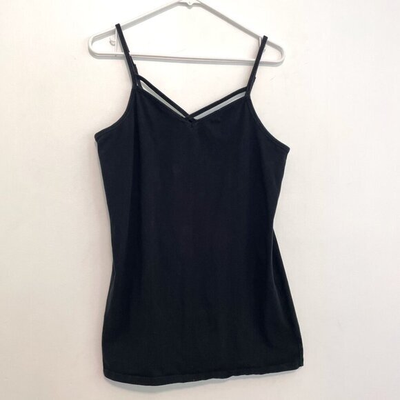 TORRID 2 Plus Size Foxy Strappy Cami Solid Black Sleeveless Cotton Tank Top 2X - Picture 2 of 15